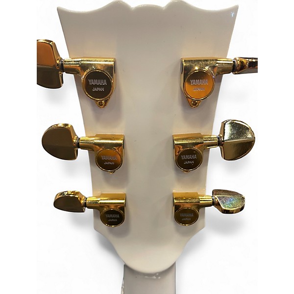 Used Yamaha SA2200 White Hollow Body Electric Guitar