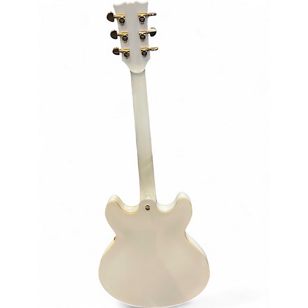 Used Yamaha SA2200 White Hollow Body Electric Guitar