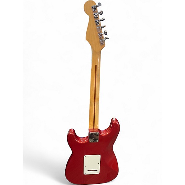 Used Fender Standard Stratocaster Orange Solid Body Electric Guitar