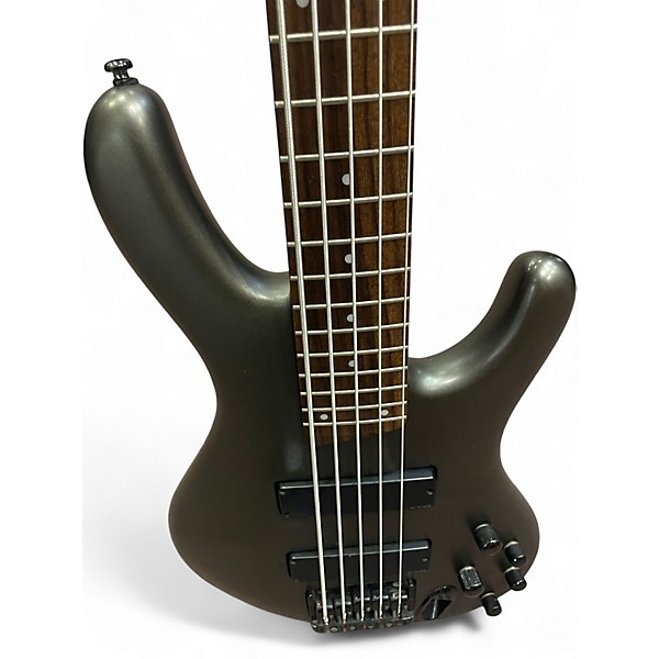 Used Ibanez EDB605 Metallic Gray Electric Bass Guitar