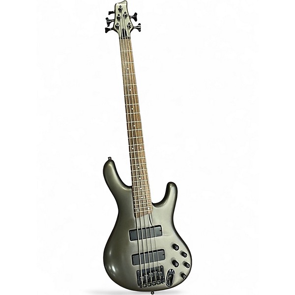 Used Ibanez EDB605 Metallic Gray Electric Bass Guitar