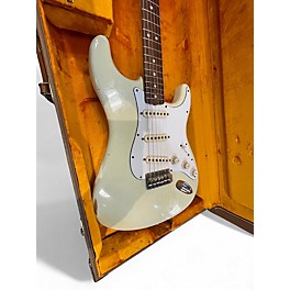 Used Fender 1965 Fender Stratocaster Reissue Master Built Olympic White Solid Body Electric Guitar