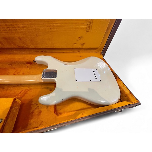 Used Fender 1965 Fender Stratocaster Reissue Master Built Olympic White Solid Body Electric Guitar