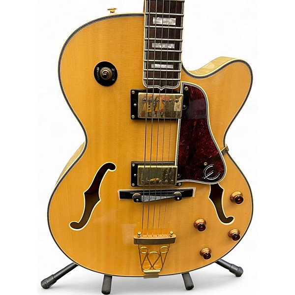 Used Epiphone Emperor II Joe Pass Signature Yellow Hollow Body Electric Guitar