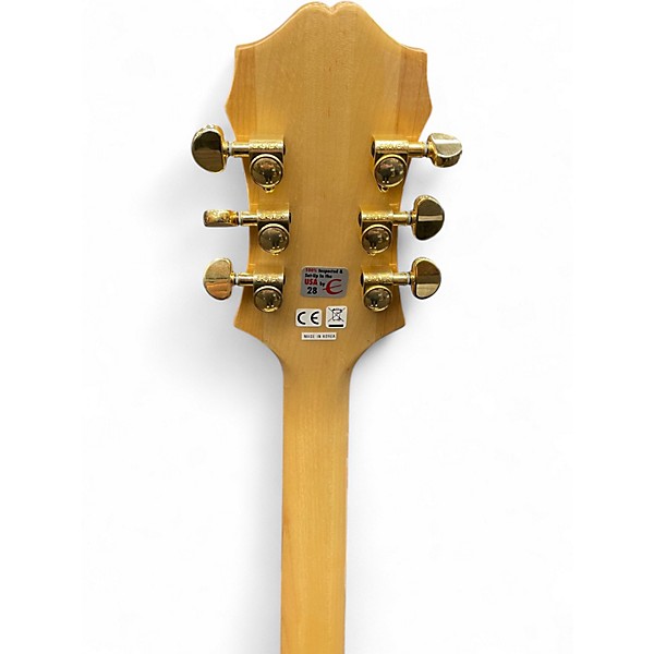 Used Epiphone Emperor II Joe Pass Signature Yellow Hollow Body Electric Guitar