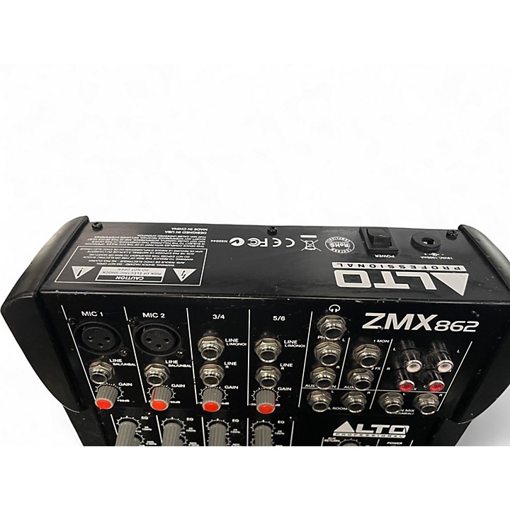 アルト ALTO 6チャンネル・コンパクトミキサー ZMX862 Used Alto ZMX862 6-Channel Unpowered Mixer | Guitar Center