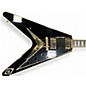 Used 2017 Gibson Flying V Custom Ebony Solid Body Electric Guitar