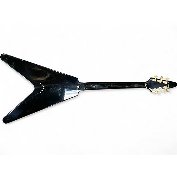 Used 2017 Gibson Flying V Custom Ebony Solid Body Electric Guitar