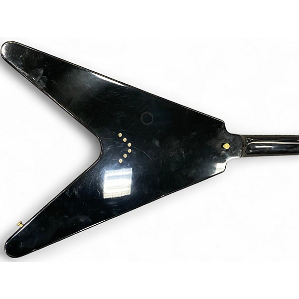 Used 2017 Gibson Flying V Custom Ebony Solid Body Electric Guitar