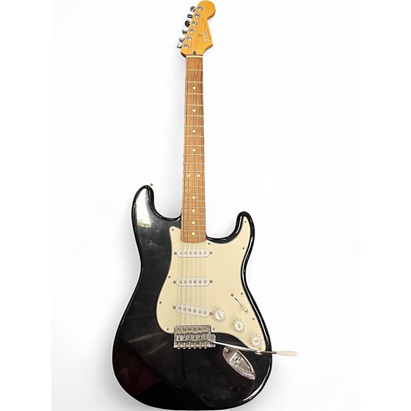 Used Fender Standard Stratocaster black Solid Body Electric Guitar