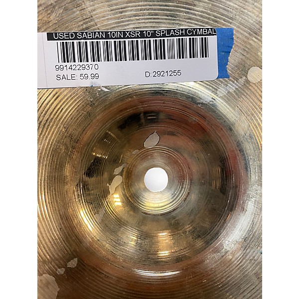 Used SABIAN 10in XSR 10" Splash Cymbal