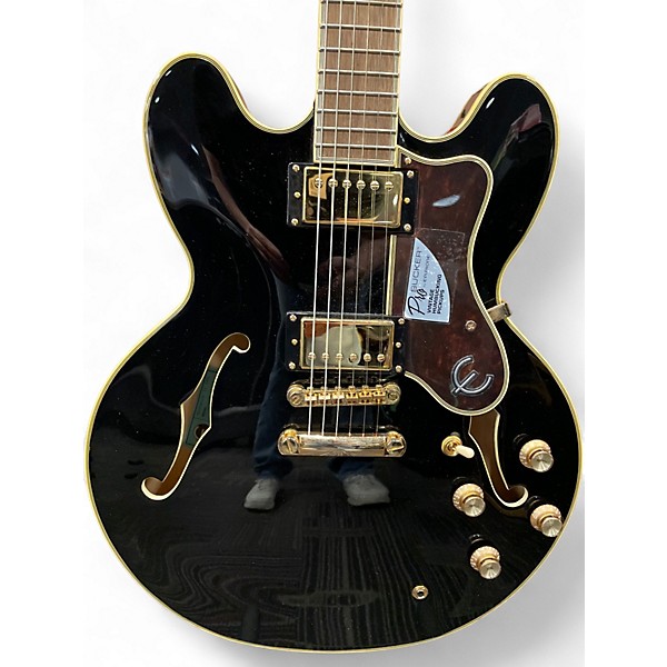Used Epiphone Sheraton II PRO Black Hollow Body Electric Guitar