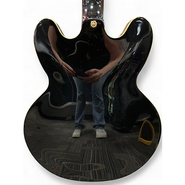 Used Epiphone Sheraton II PRO Black Hollow Body Electric Guitar