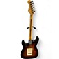 Used Squier STRATOCASTER 3 Tone Sunburst Solid Body Electric Guitar