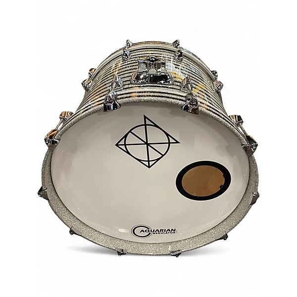 Used Dixon 3 Piece Artisan Maple Stardust Drum Kit