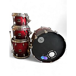 Used Gretsch Drums 4 Piece Renown RED SPARKLE Drum Kit
