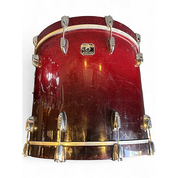 Used Gretsch Drums 4 Piece Renown RED SPARKLE Drum Kit