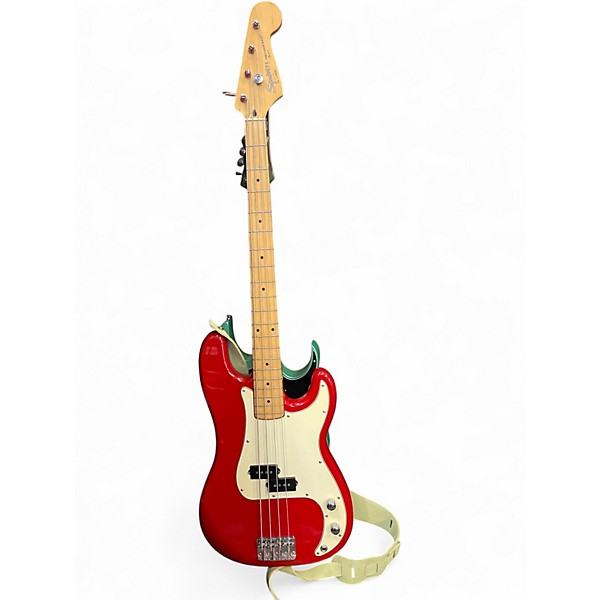 Used Squier precision bass II rad Electric Bass Guitar