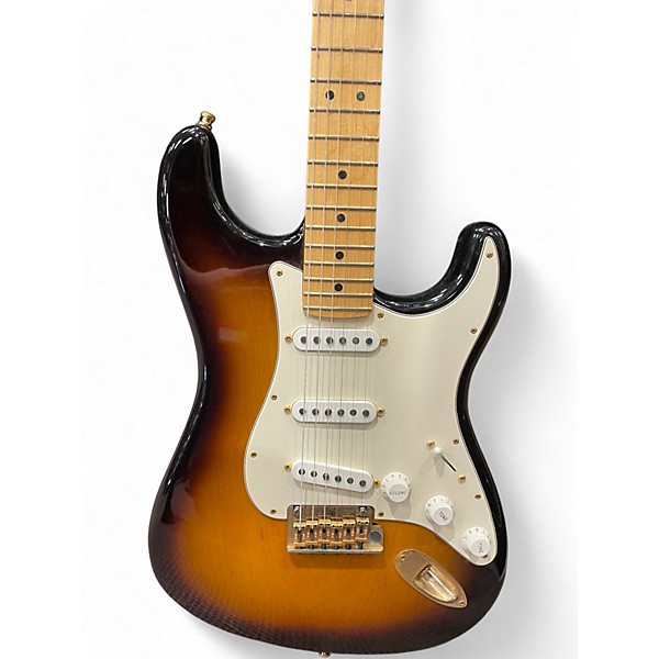 Used Fender 60th Anniversary Commemorative American Standard Stratocaster 2 Color Sunburst Solid Body Electric Guitar