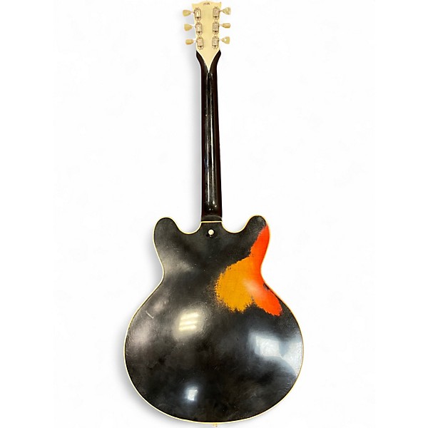 Used Rock N Roll Relics Lightning relic'd ebony Hollow Body Electric Guitar