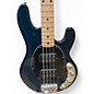 Used Ernie Ball Music Man StingRay 3 EQ HH Translucent Teal Electric Bass Guitar
