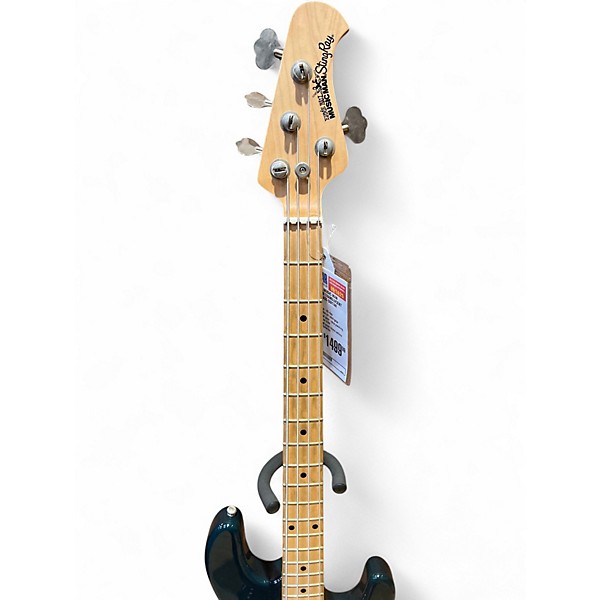 Used Ernie Ball Music Man StingRay 3 EQ HH Translucent Teal Electric Bass Guitar