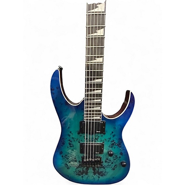 Used Ibanez GRGR221PA AQUA BURST Solid Body Electric Guitar