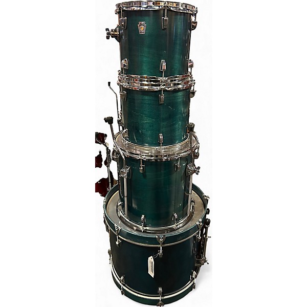 Used 1990s TAMA 4 Piece Classic Maple Blue Shadow Drum Kit