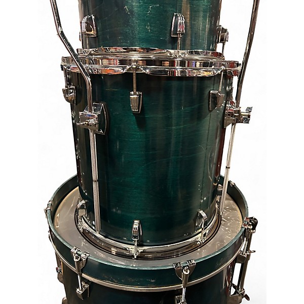 Used 1990s TAMA 4 Piece Classic Maple Blue Shadow Drum Kit