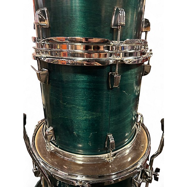 Used 1990s TAMA 4 Piece Classic Maple Blue Shadow Drum Kit