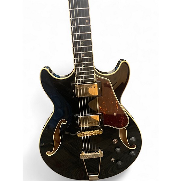 Used Ibanez AMH90 Black Hollow Body Electric Guitar
