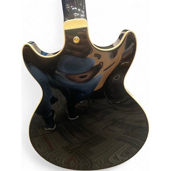 Used Ibanez AMH90 Black Hollow Body Electric Guitar