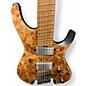 Used Ibanez QX Headless 7-String Antique Amber Solid Body Electric Guitar