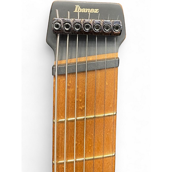 Used Ibanez QX Headless 7-String Antique Amber Solid Body Electric Guitar