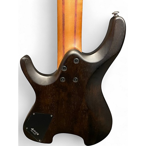 Used Ibanez QX Headless 7-String Antique Amber Solid Body Electric Guitar