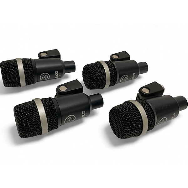 Used AKG DRUM SET MIC Percussion Microphone Pack