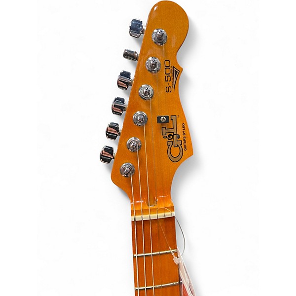 Used G&L S500 Deluxe Trans Amber Solid Body Electric Guitar