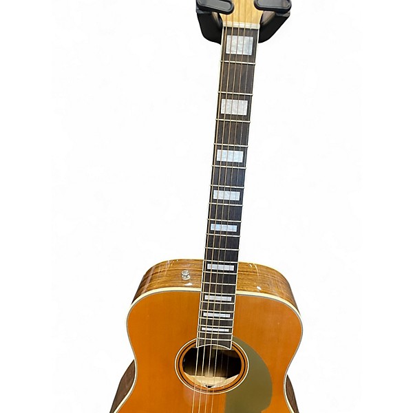 Used Fender king Natural Acoustic Electric Guitar
