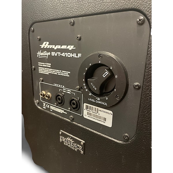 Used Ampeg Heritage Series SVT410HLF 500W 4x10 Bass Cabinet