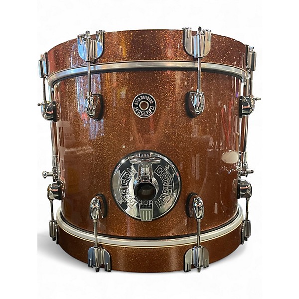 Used Gretsch Drums 4 Piece Micro Bronze Sparkle Bronze Drum Kit