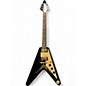 Used Epiphone Flying V Korina 1958 Black Solid Body Electric Guitar thumbnail