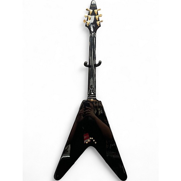 Used Epiphone Flying V Korina 1958 Black Solid Body Electric Guitar