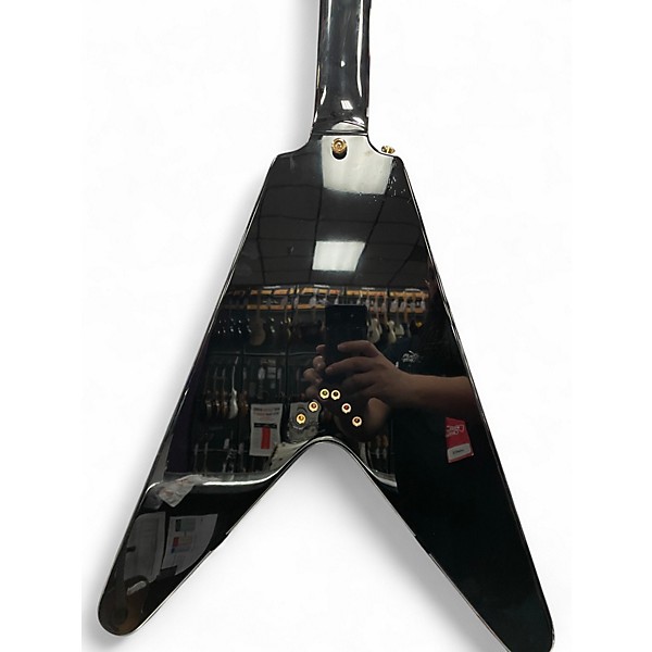 Used Epiphone Flying V Korina 1958 Black Solid Body Electric Guitar