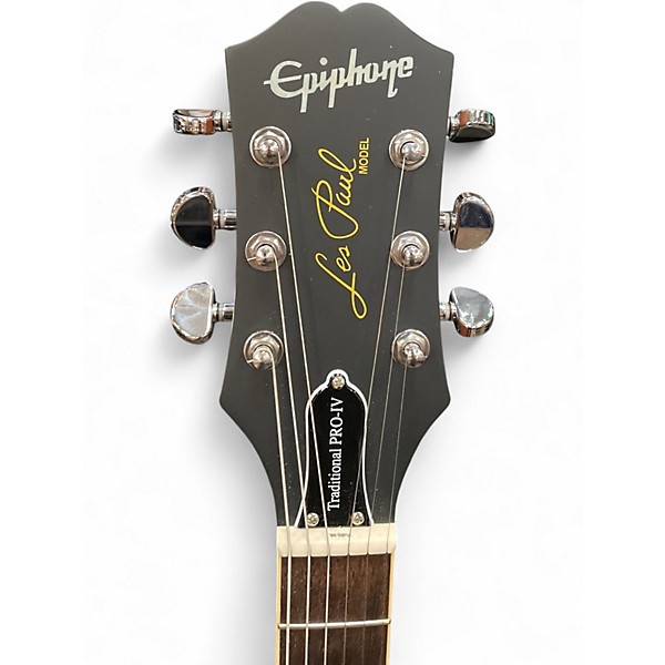 Used Epiphone Les Paul Traditional Pro IV Gold Solid Body Electric Guitar