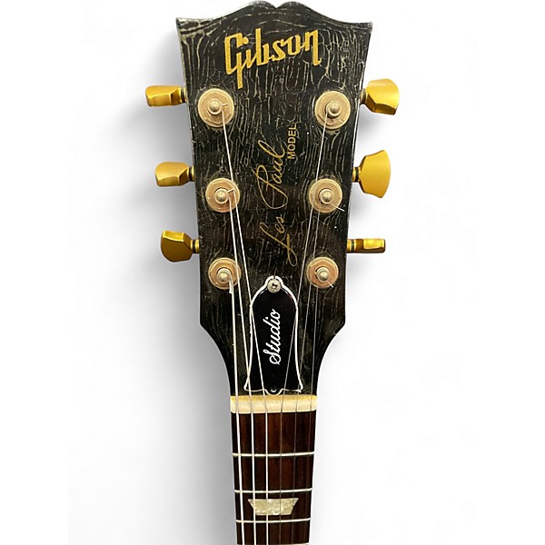 Vintage 1996 Gibson Les Paul Studio Black Solid Body Electric Guitar