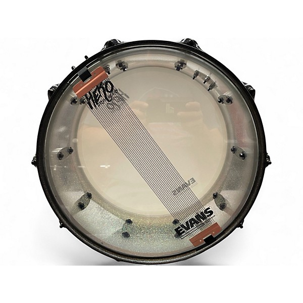 Used Hero Drumworks 6.5X14 Acyrlic Stardust Drum