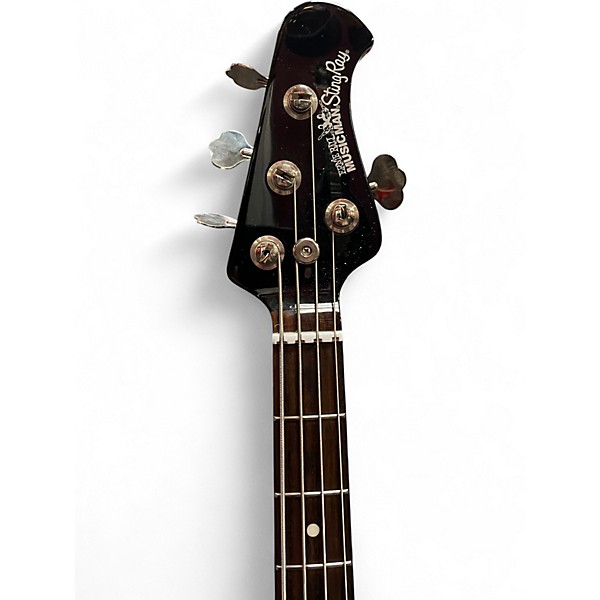 Used 2016 Ernie Ball Music Man Stingray H Neck Thru Black Electric Bass Guitar