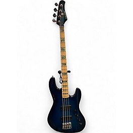 Used Overwater  J Series 4 String Blue Electric Bass Guitar