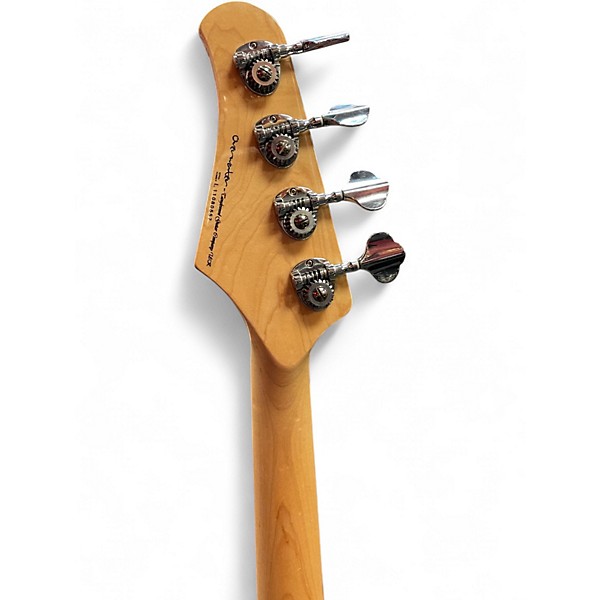 Used Overwater J Series 4 String Blue Electric Bass Guitar