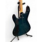 Used Overwater J Series 4 String Blue Electric Bass Guitar